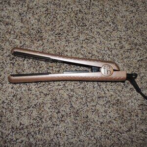 Fahrenheit Rose Gold Flat Iron Hair Straightener Ceramic Plates